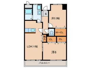 ブルックヴィラの物件間取画像